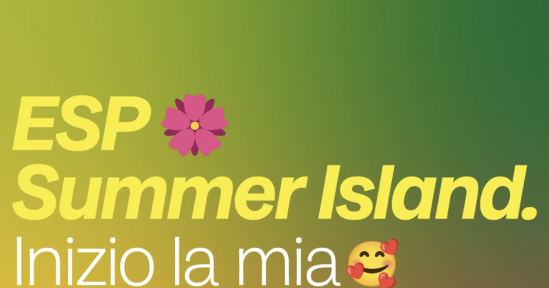 Isola tropicale all'ESP